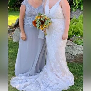 Elegant White Lace Women’s Wedding Dress-Madi Lane